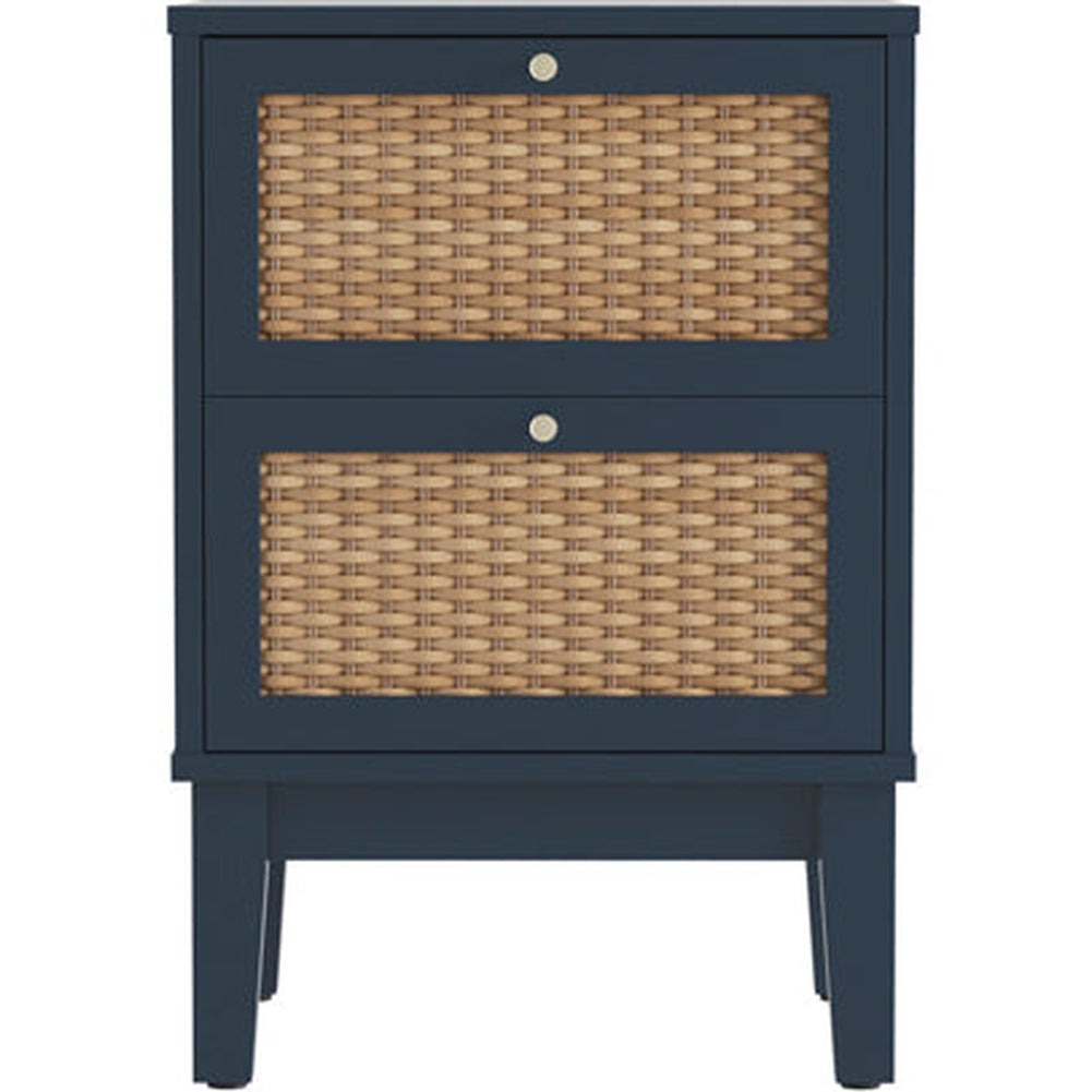 Lyon Bedside Table - Blue