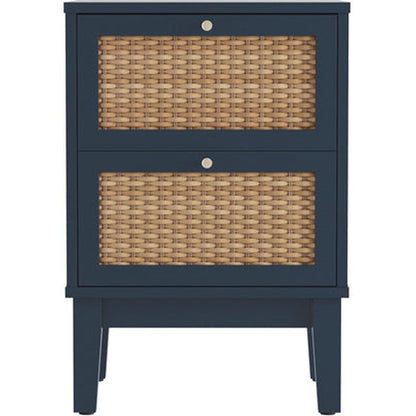 Lyon Bedside Table - Blue