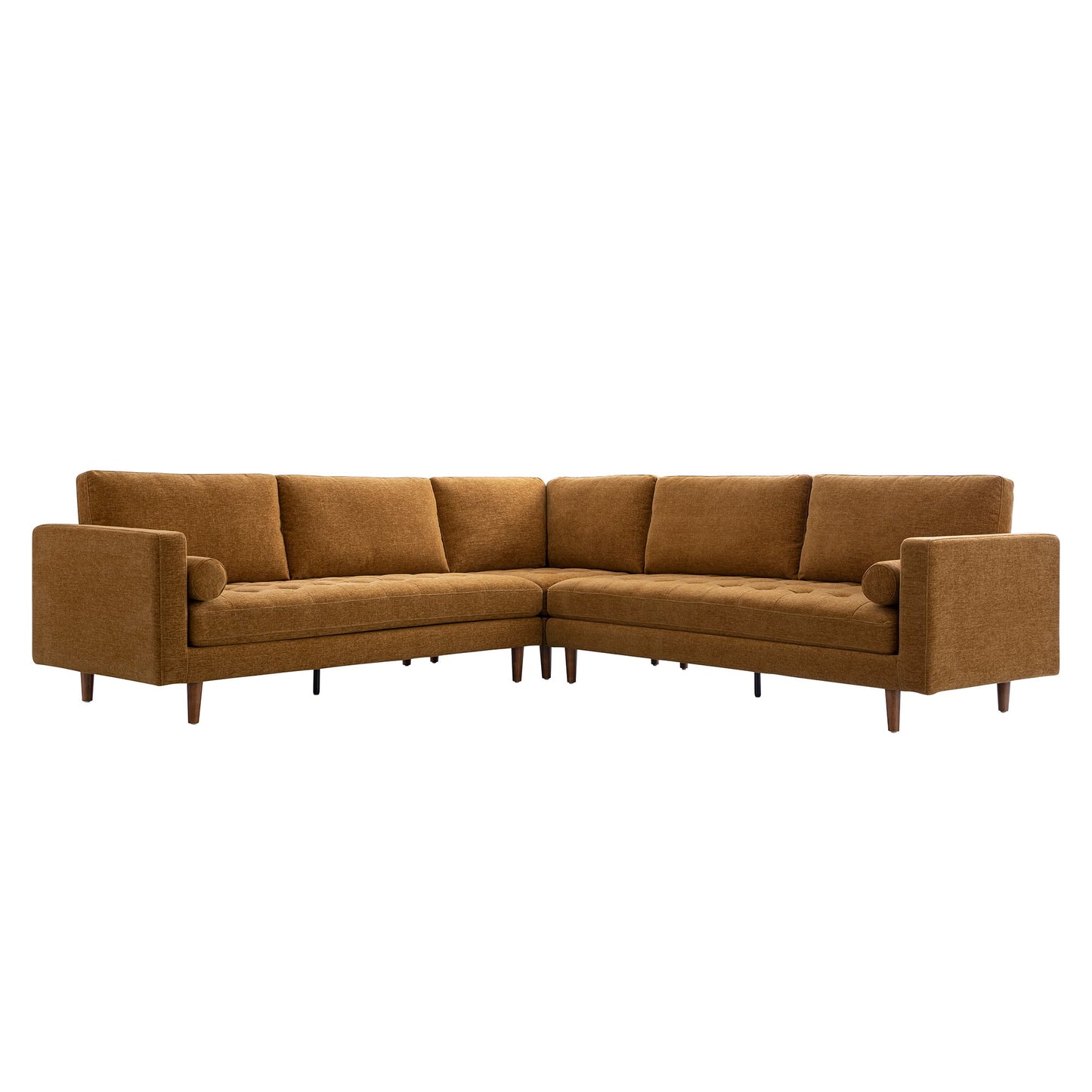 Henrietta 5+Seater Corner Sofa, Spiced Honey Chenille