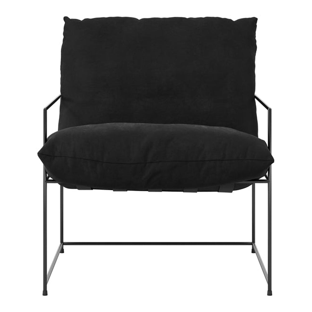 Brooklyn Accent Chair - Black Velvet