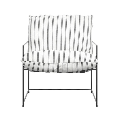 Brooklyn Stripe Chair - Chalk