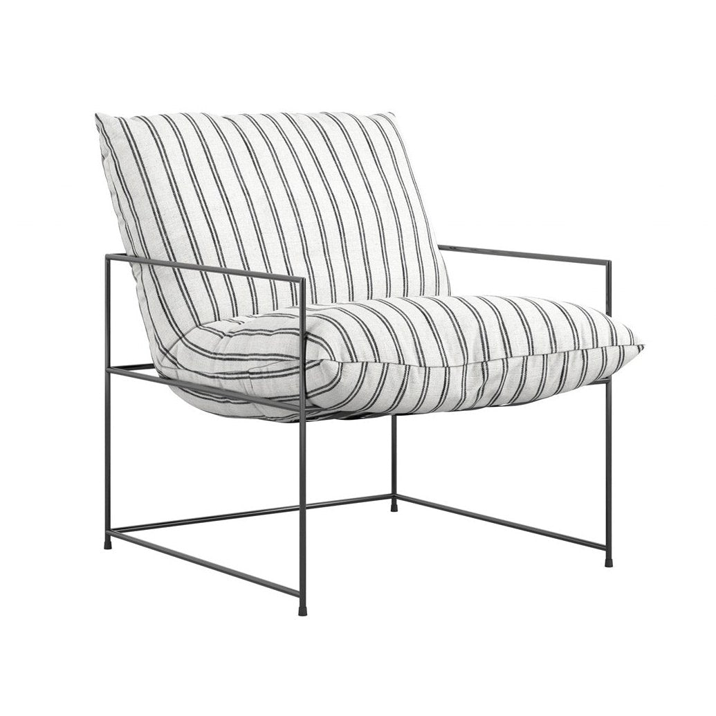 Brooklyn Stripe Chair - Chalk