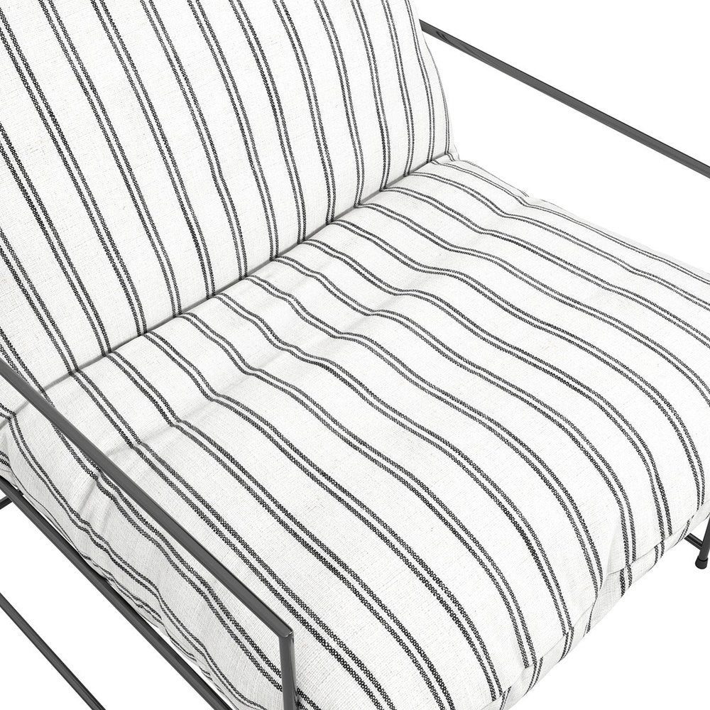 Brooklyn Stripe Chair - Chalk