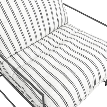 Brooklyn Stripe Chair - Chalk