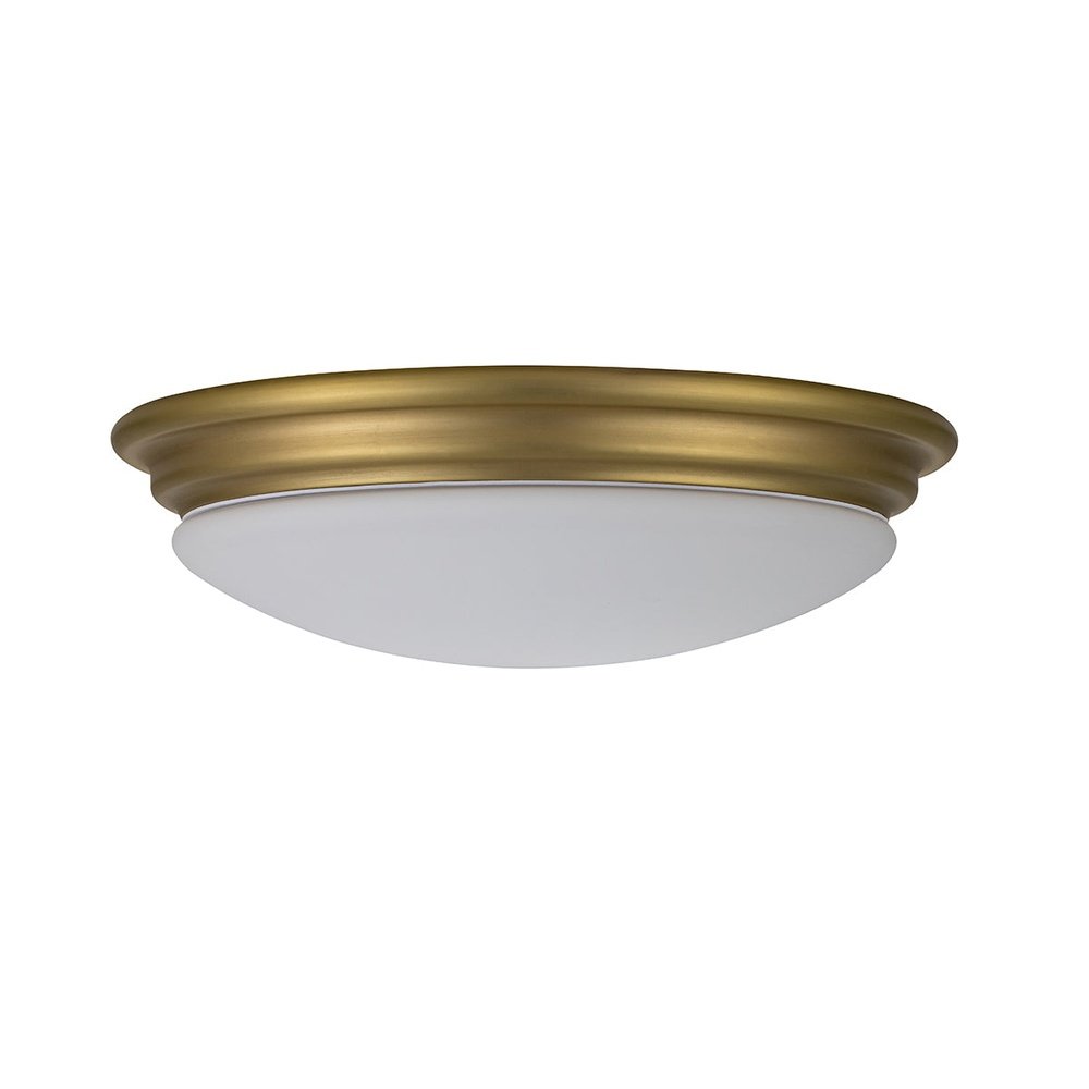 Lighting Brompton 1 Light Flush Mount Light - Brushed Brass | Outlet