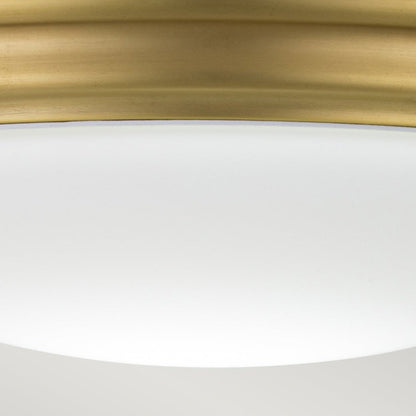 Lighting Brompton 1 Light Flush Mount Light - Brushed Brass | Outlet