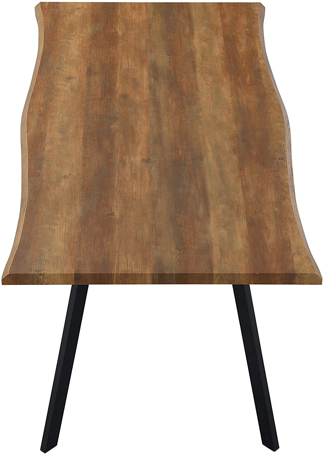 Kenora Wood Effect 150 cm Dining Table with Curved Edges 4 Seater