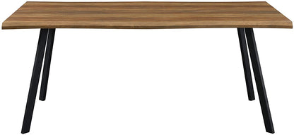 Kenora Wood Effect 150 cm Dining Table with Curved Edges 4 Seater