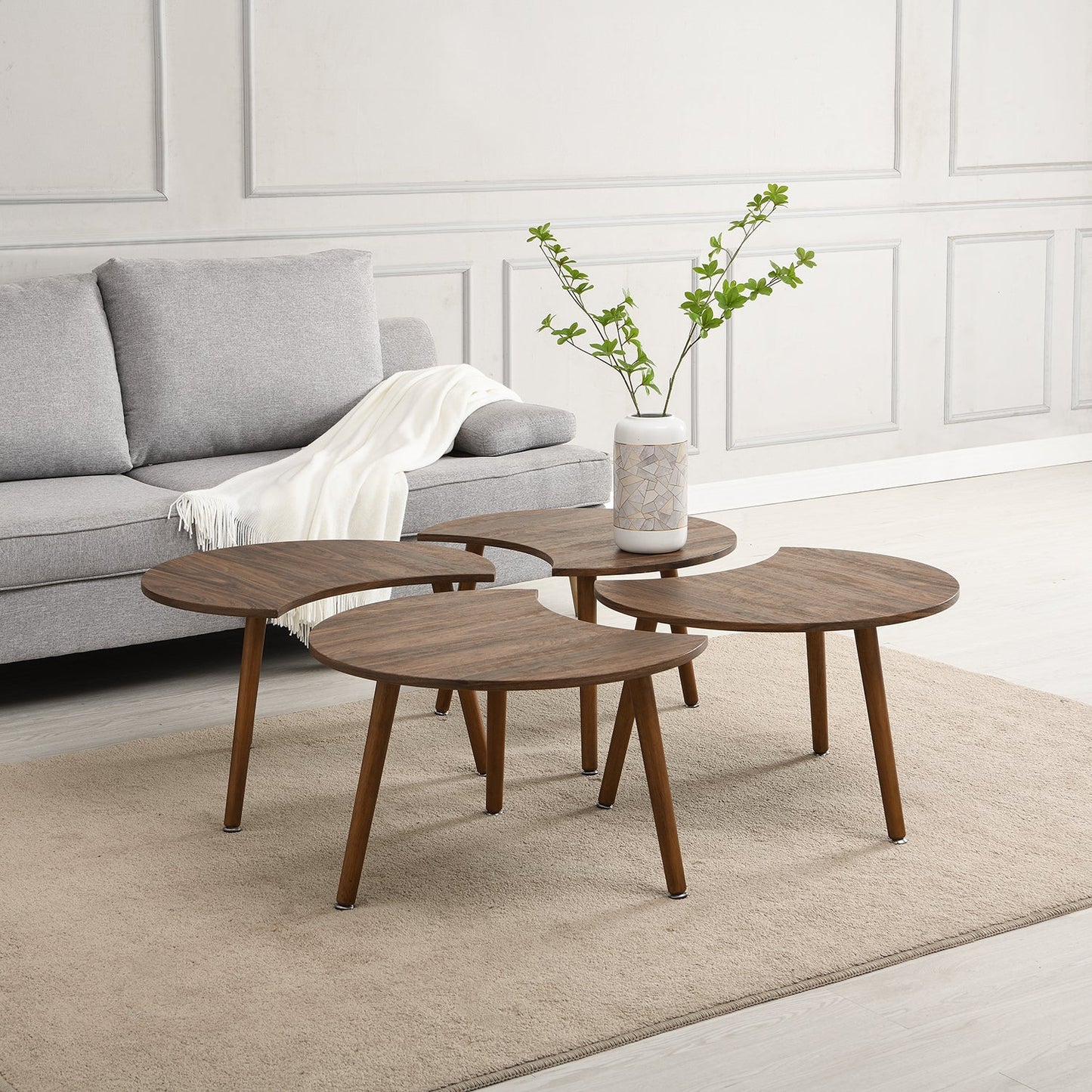 Monza 4-in-1 Walnut Effect Coffee Table