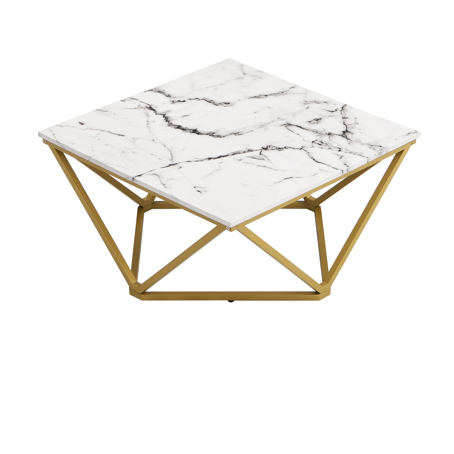 Giulia Marble Effect Square Coffee Table