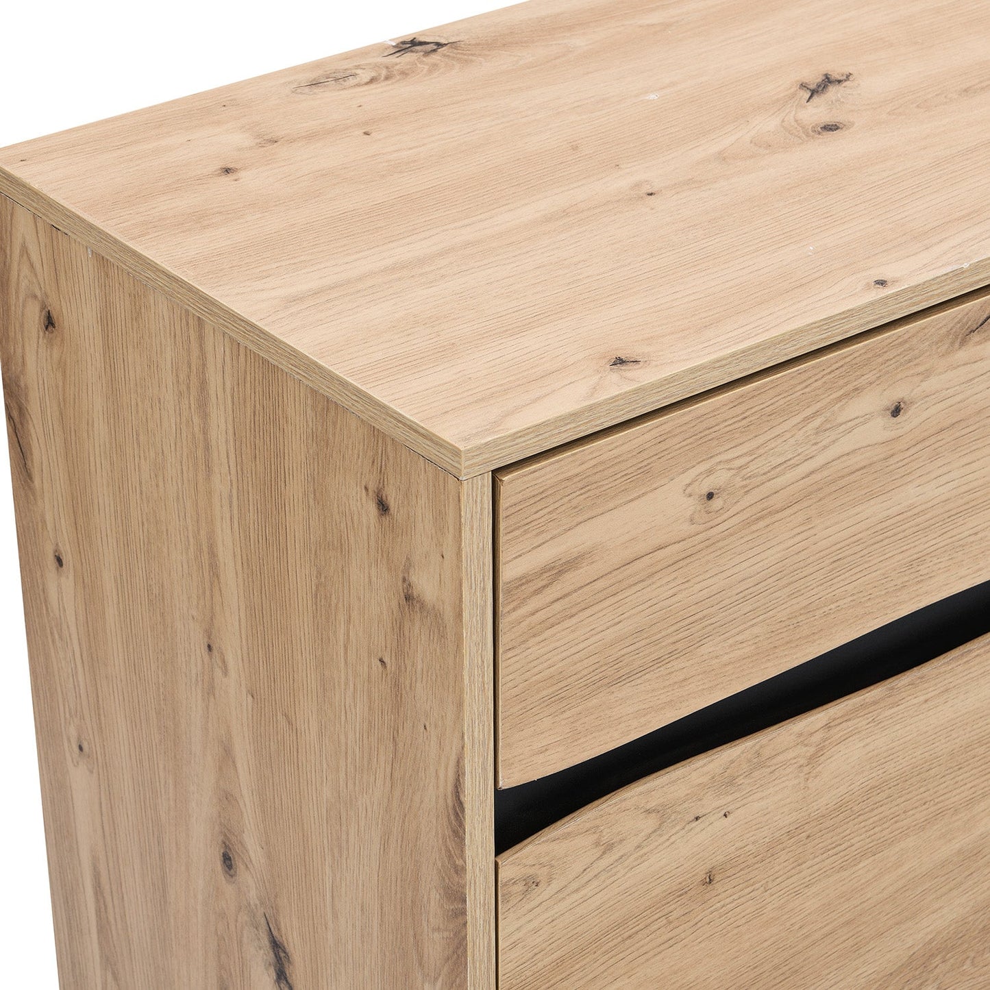 Weston Oak Effect 3 Door 3 Drawer Large Sideboard