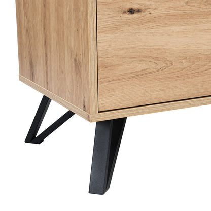 Weston Oak Effect 3 Door 3 Drawer Large Sideboard