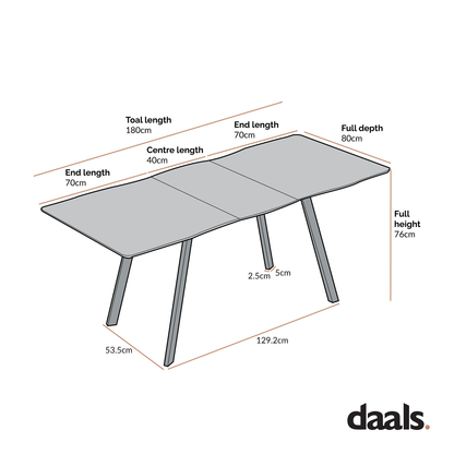 Weston Oak Effect Extendable 6-8 Seater Dining Table