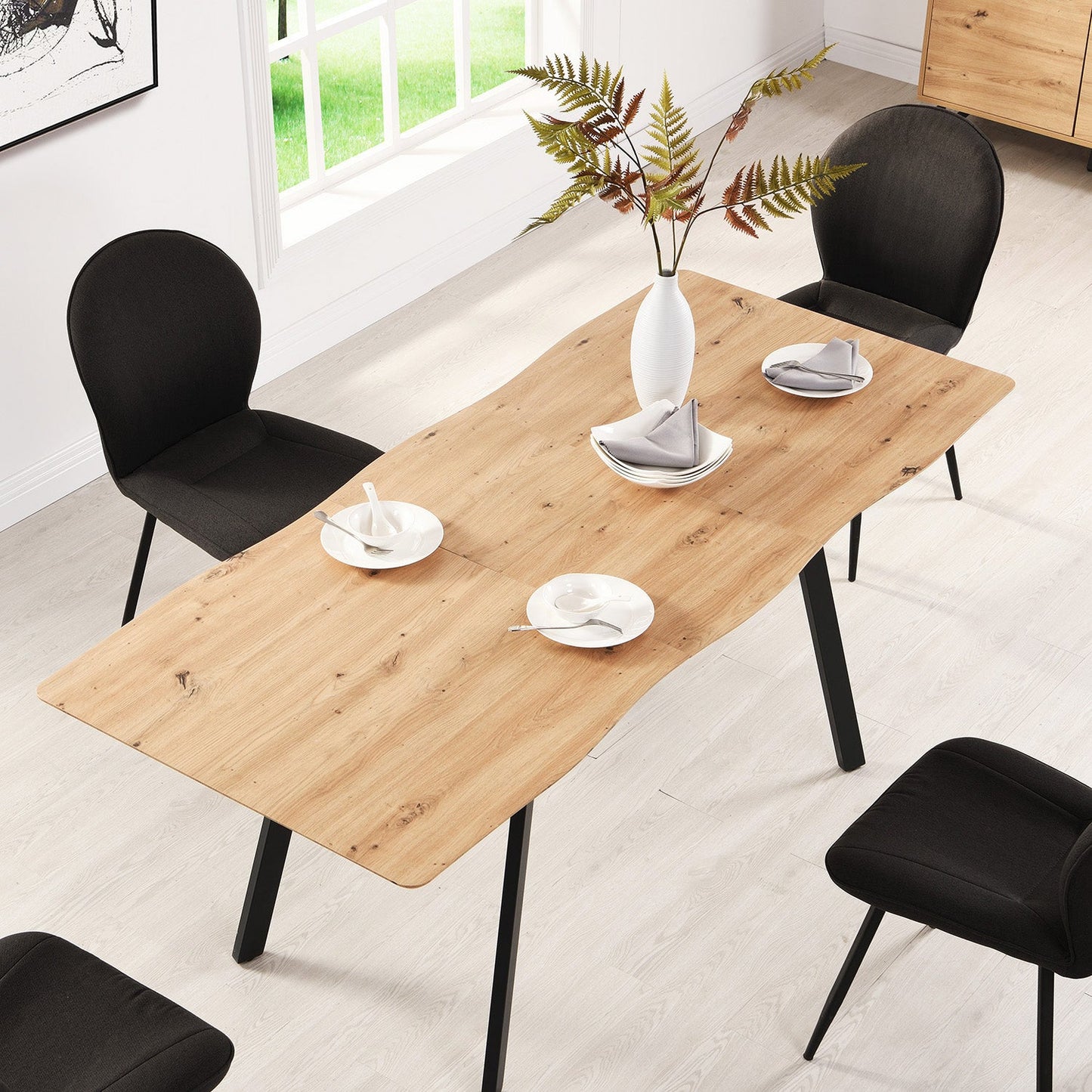 Weston Oak Effect Extendable 6-8 Seater Dining Table