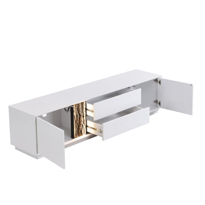 Glen Tree Bark Extra Wide LED TV Unit