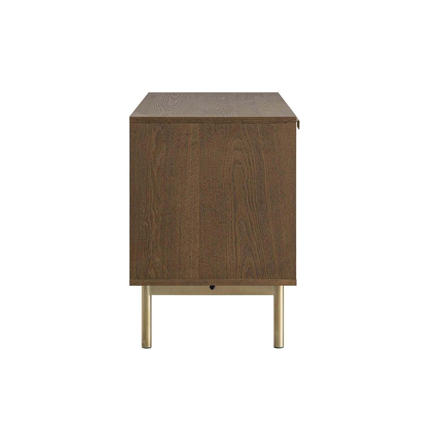 Richmond Ridged 120cm Wide TV Media Unit, Dark Ash