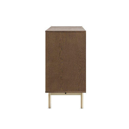 Richmond Ridged Large Sideboard, Dark Ash