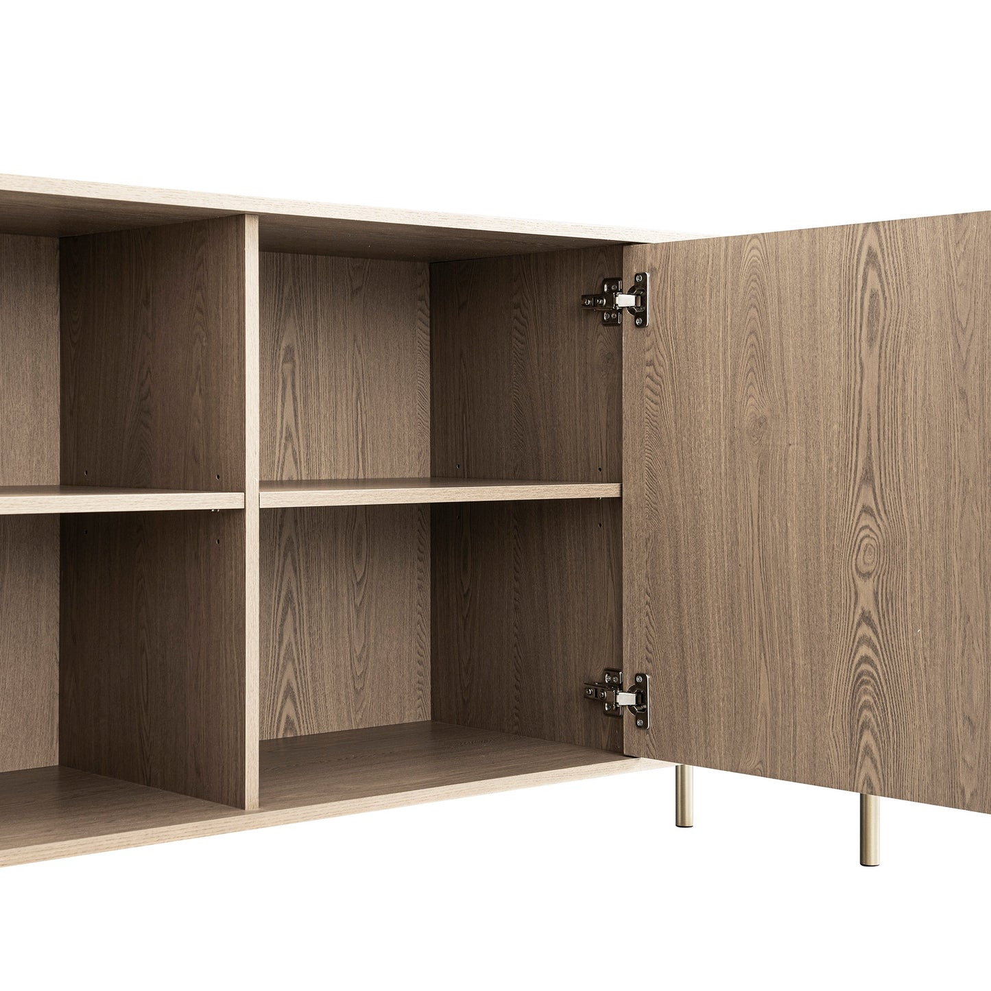 Richmond Ridged Large Sideboard, Light Ash