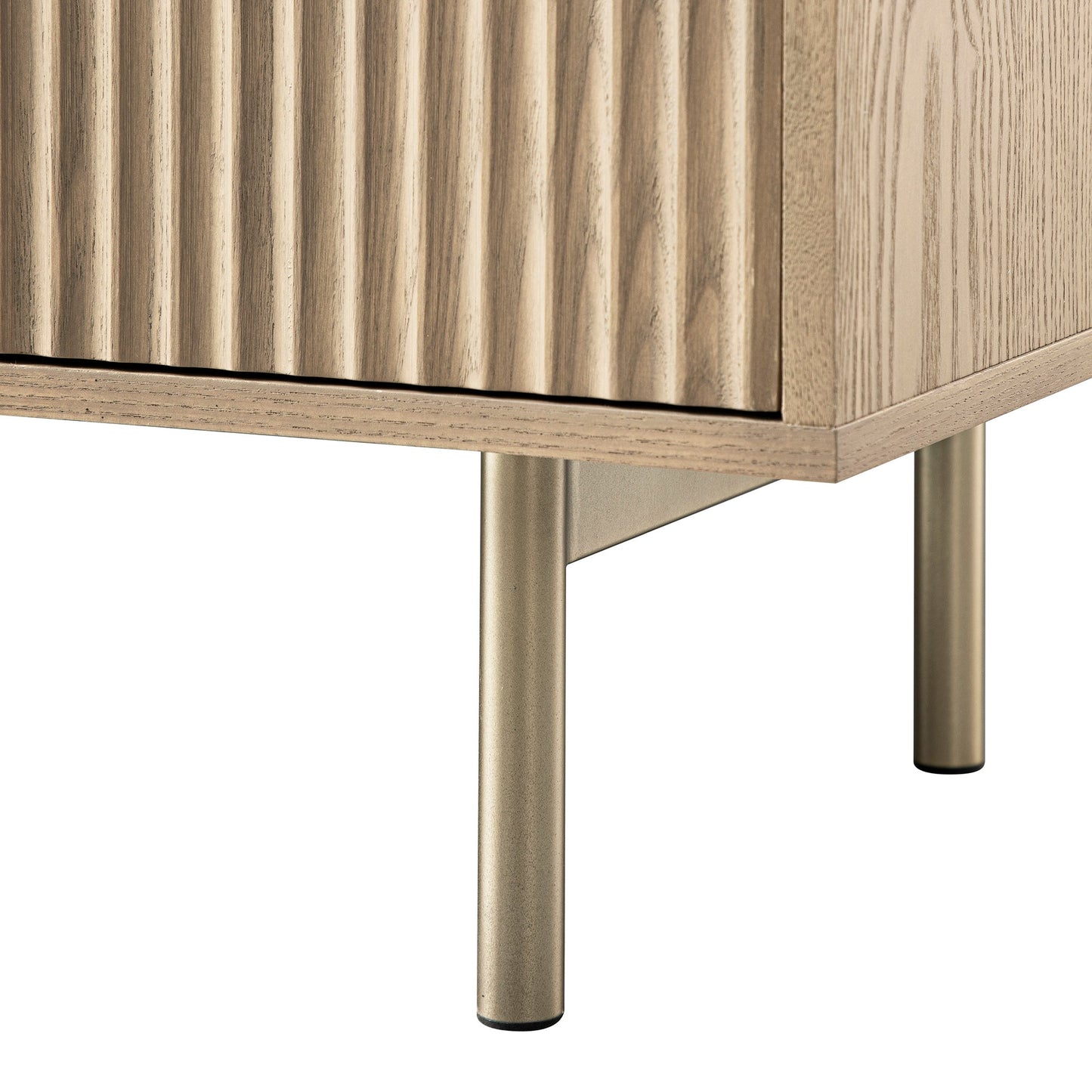 Richmond Ridged Large Sideboard, Light Ash