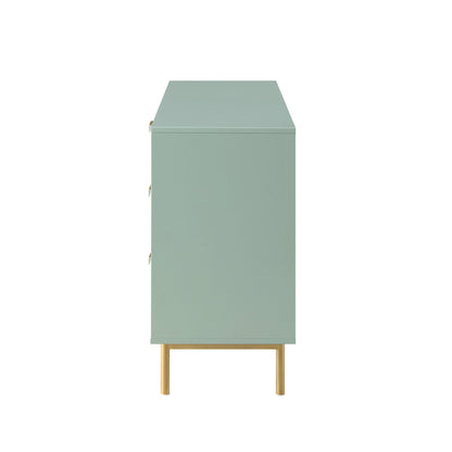 Richmond Ridged Large Sideboard, Matte Sage Green