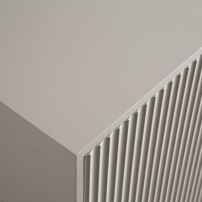 Richmond Ridged Large Sideboard, Matte Taupe