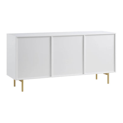 Richmond Ridged Large Sideboard, Matte White