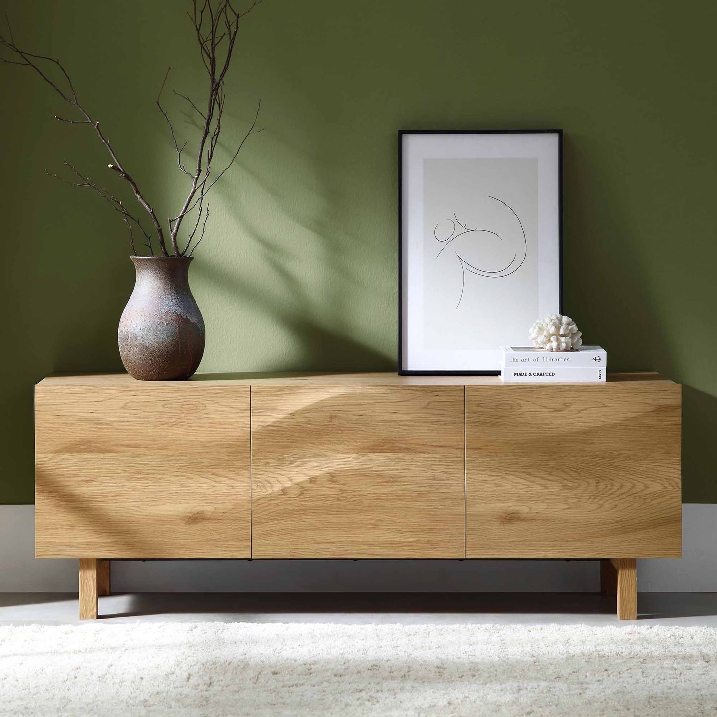 Moriko 3 Door TV Unit, 150 cm