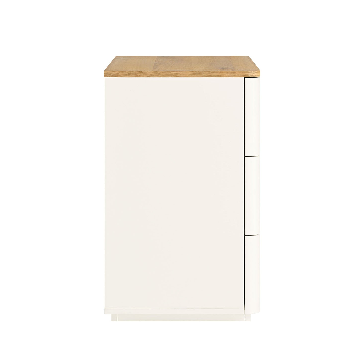 Agnes Curved Edge Chest of 3 Drawers, White