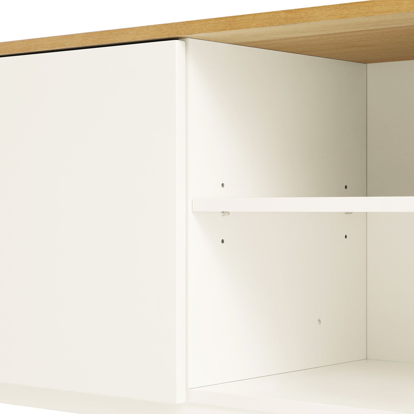 Agnes Curved Edge 150cm Wide TV Unit, White