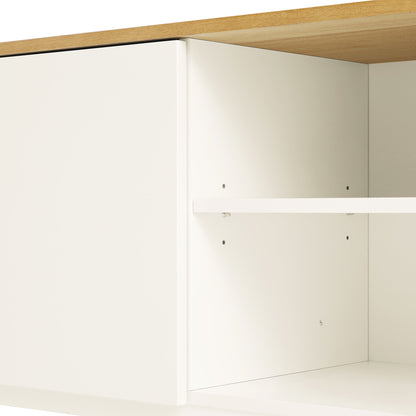 Agnes Curved Edge 150cm Wide TV Unit, White