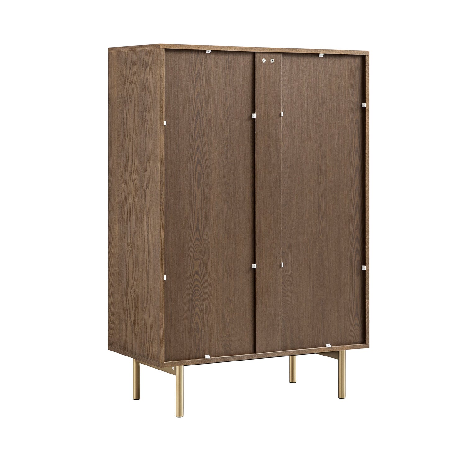 Richmond Ridged Chest of 5 Drawers, Dark Ash