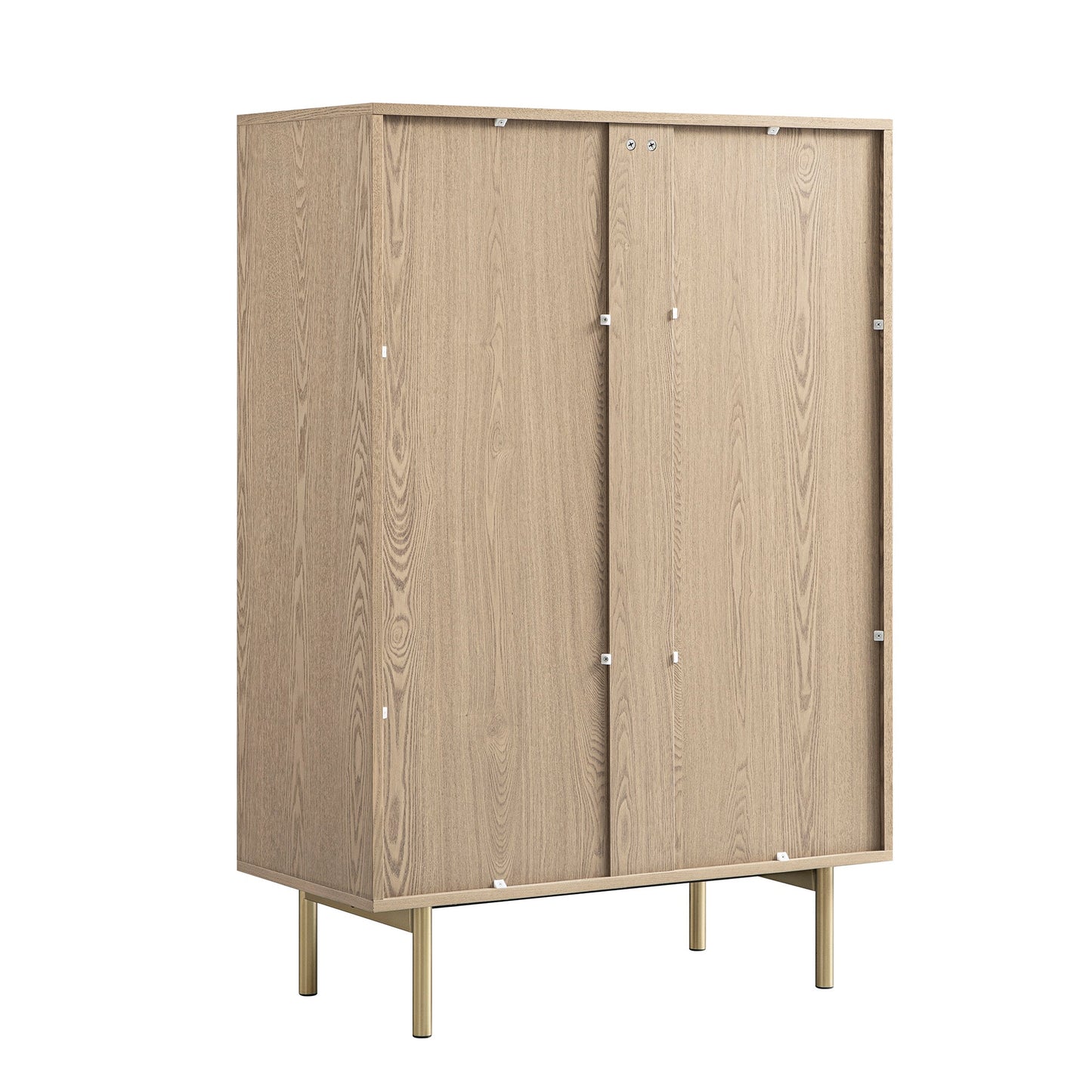 Richmond Ridged Chest of 5 Drawers, Light Ash