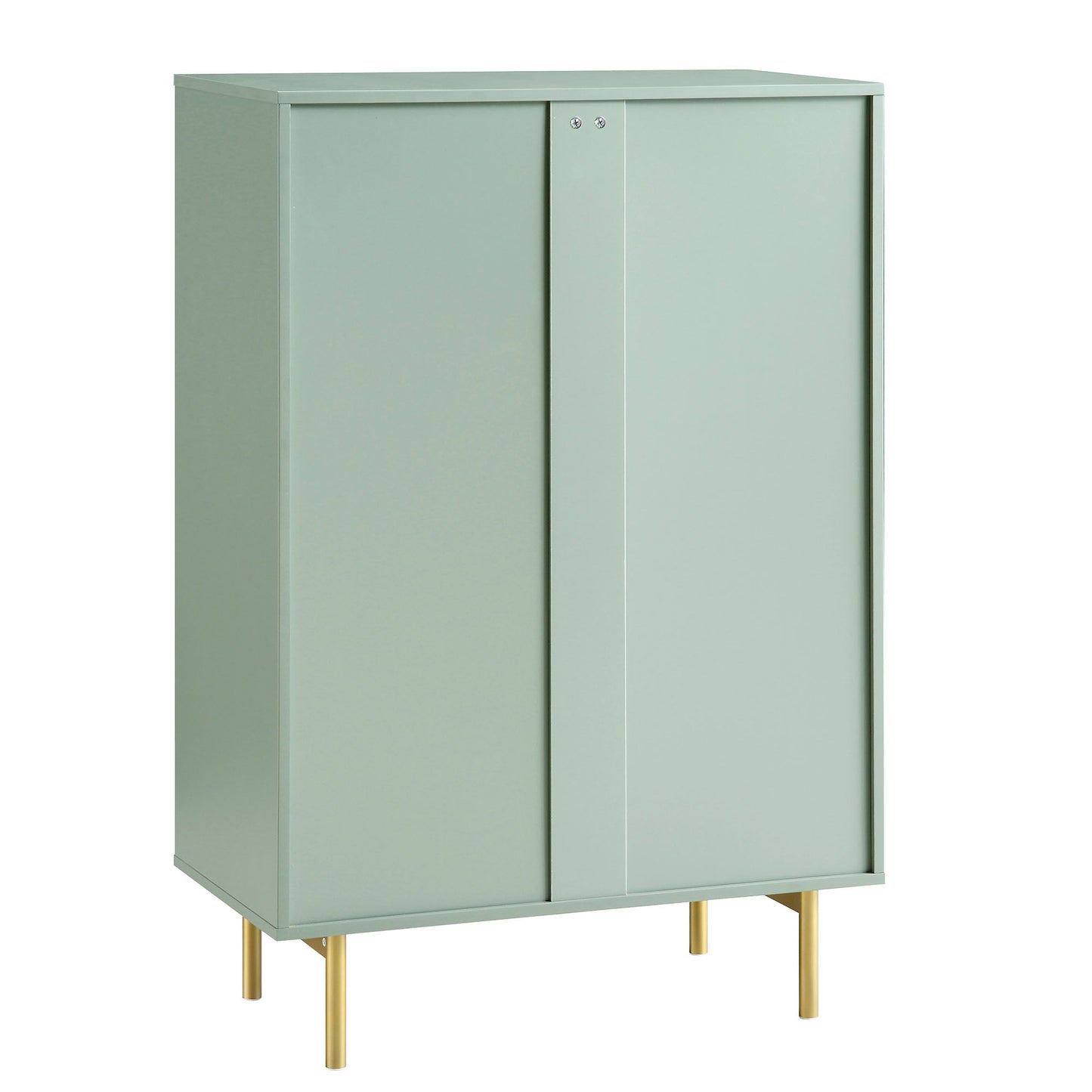 Richmond Ridged Chest of 5 Drawers, Matte Sage Green