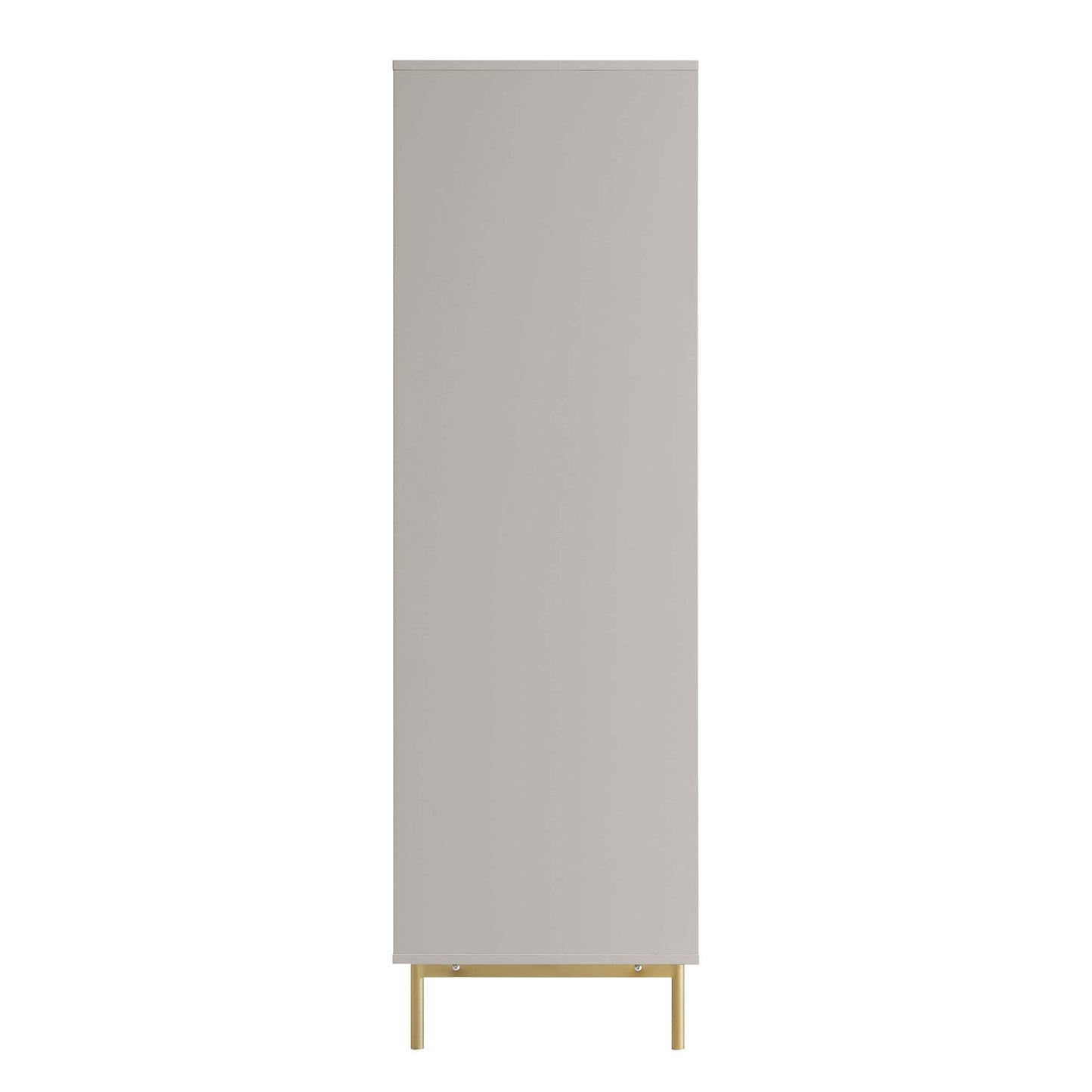 Richmond Ridged Double Wardrobe with Drawer, Matte Taupe
