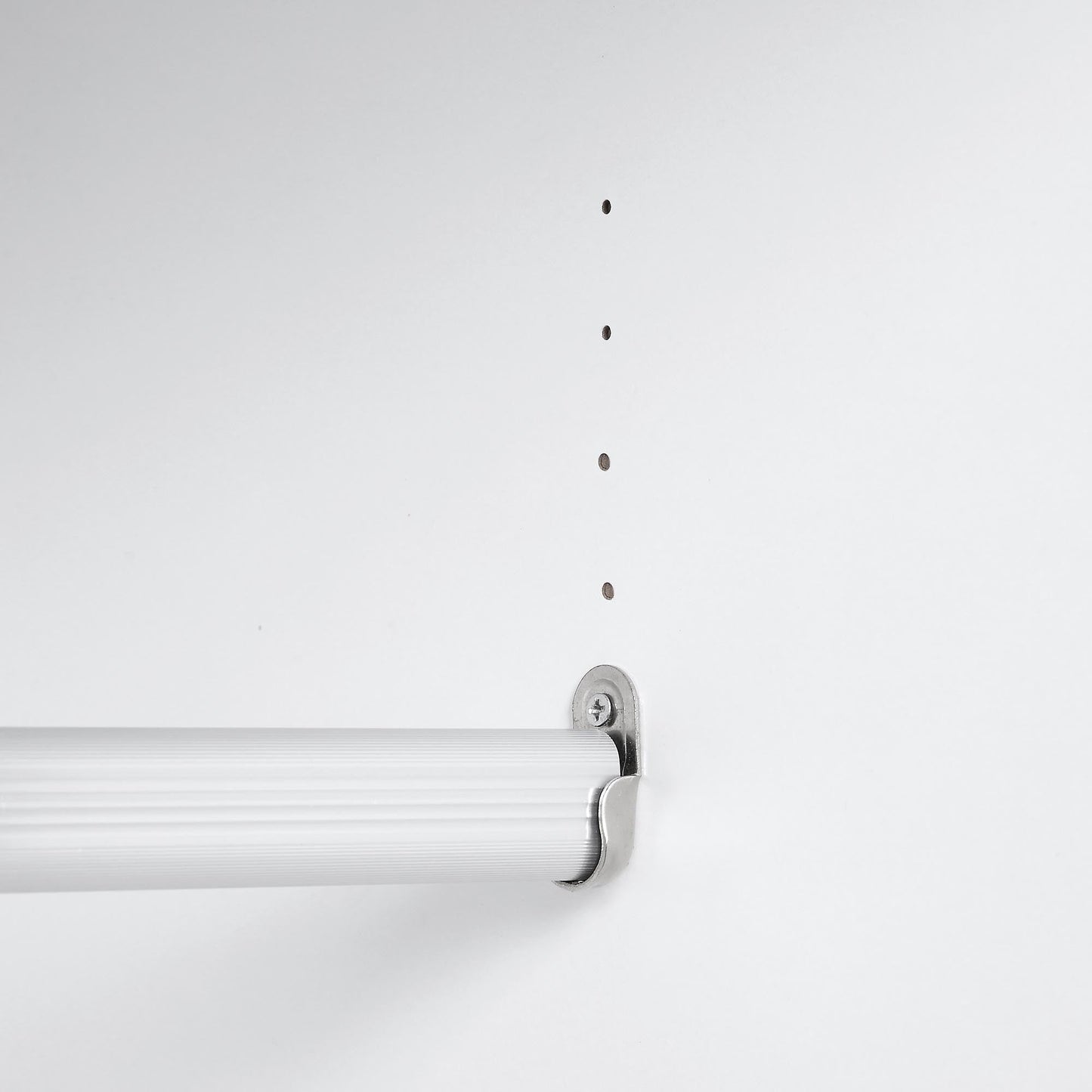 Richmond Ridged Double Wardrobe with Drawer, Matte White