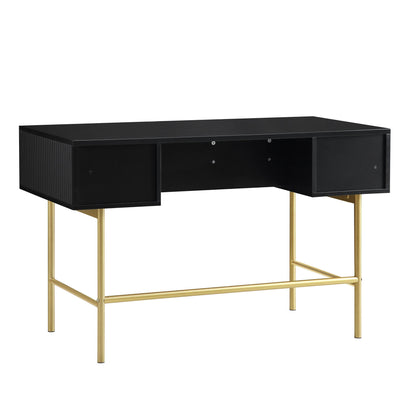Richmond Ridged Dressing Table, Matte Black