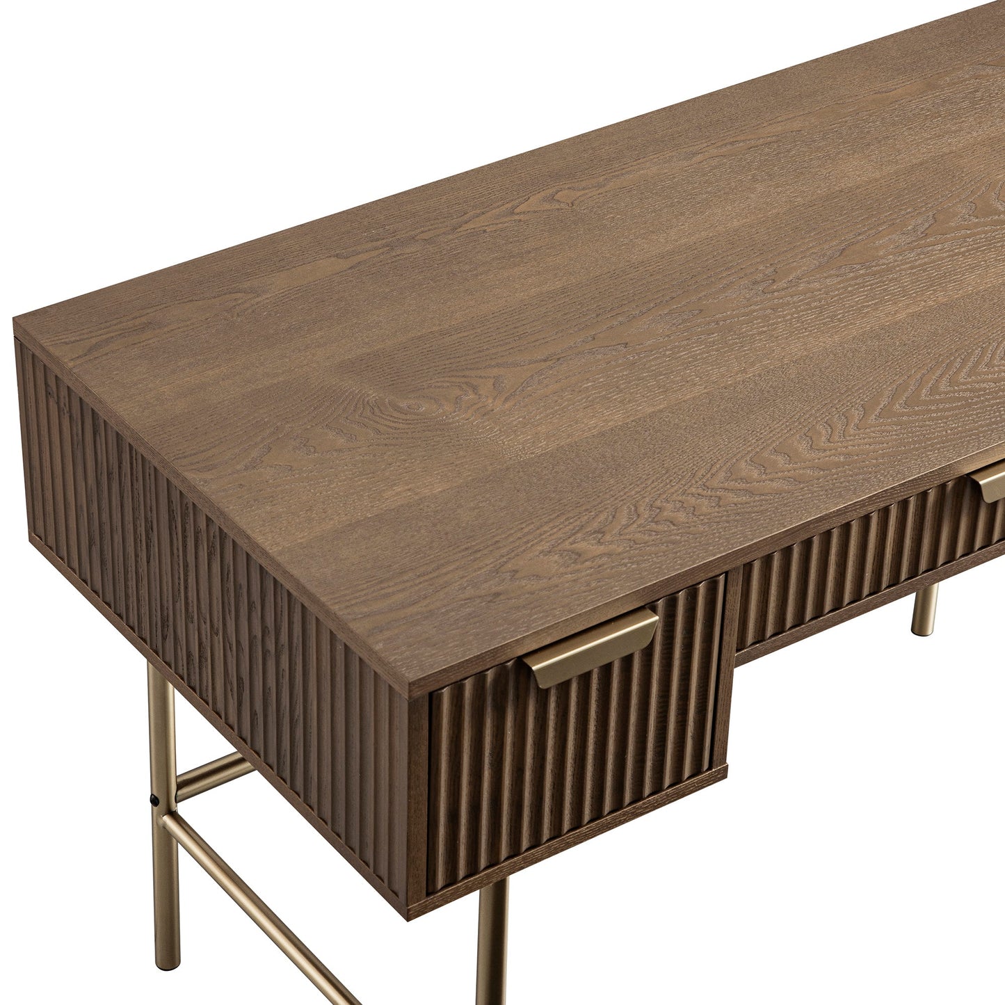 Richmond Ridged Dressing Table, Dark Ash