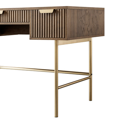 Richmond Ridged Dressing Table, Dark Ash