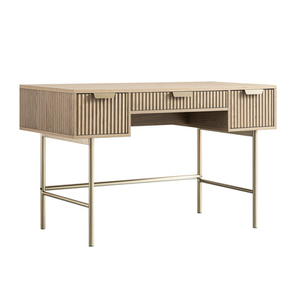 Richmond Ridged Dressing Table, Light Ash