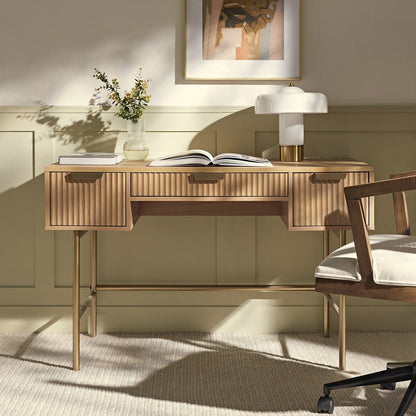 Richmond Ridged Dressing Table, Light Ash