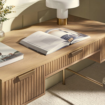 Richmond Ridged Dressing Table, Light Ash