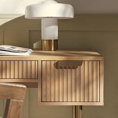 Richmond Ridged Dressing Table, Light Ash