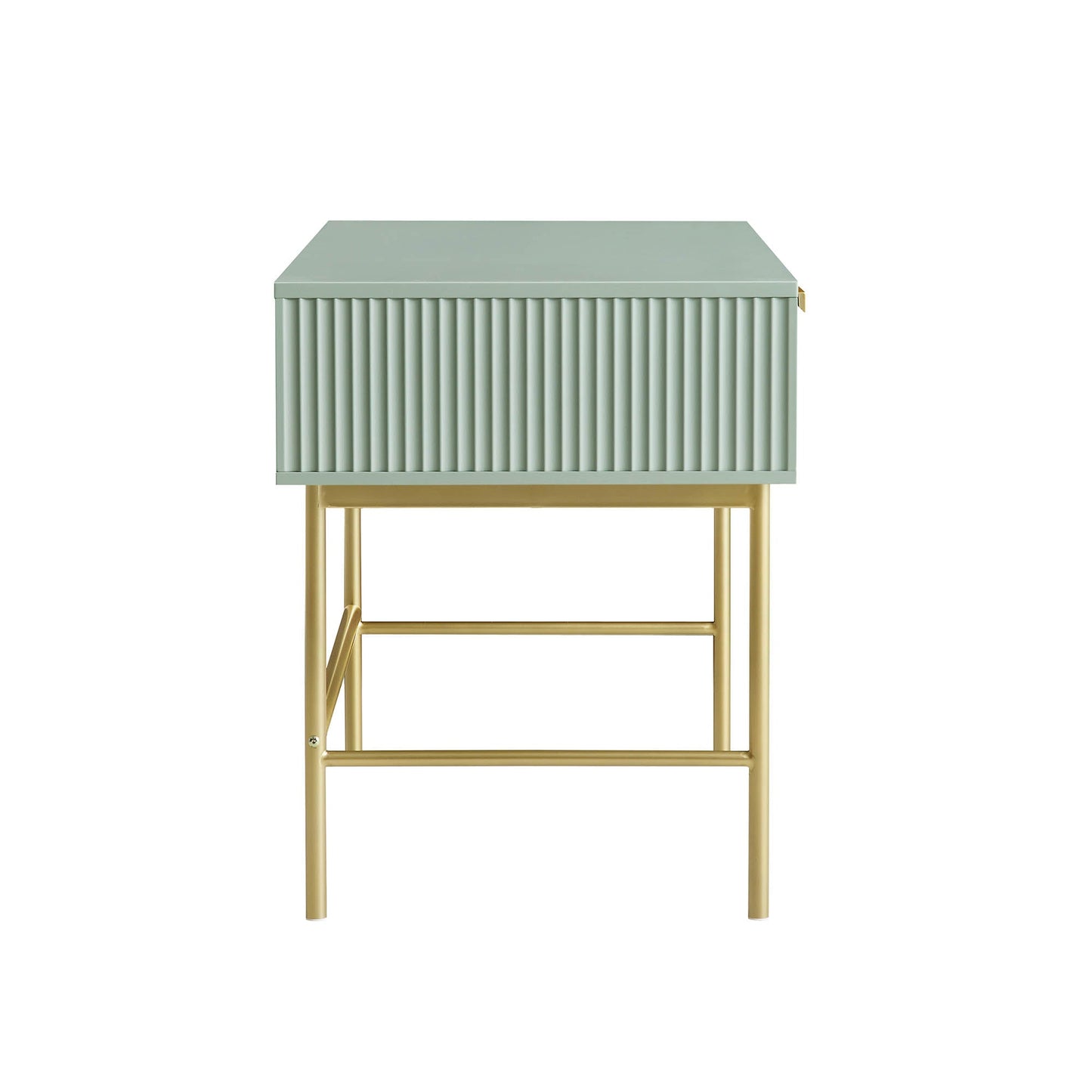 Richmond Ridged Dressing Table, Matte Sage Green