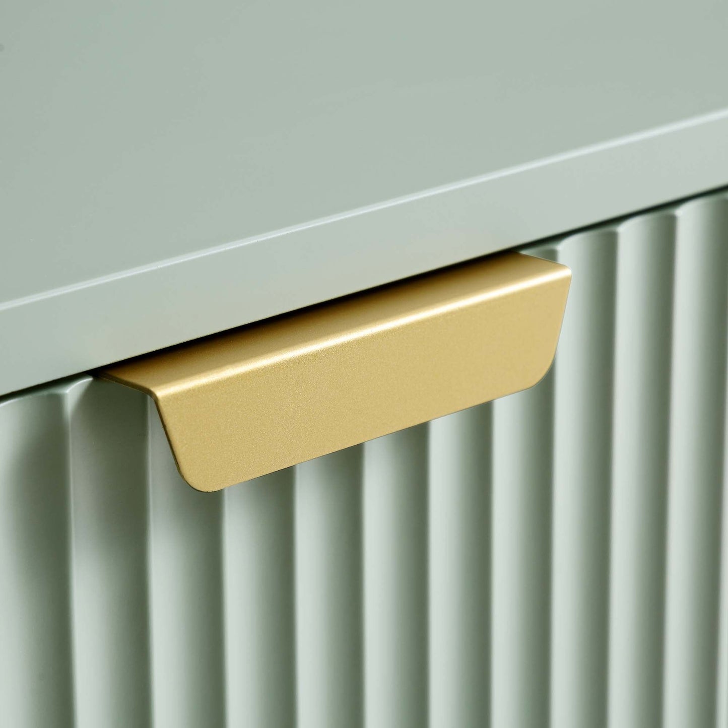 Richmond Ridged Dressing Table, Matte Sage Green