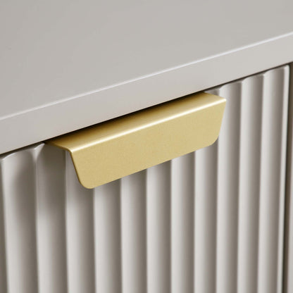 Richmond Ridged Dressing Table, Matte Taupe