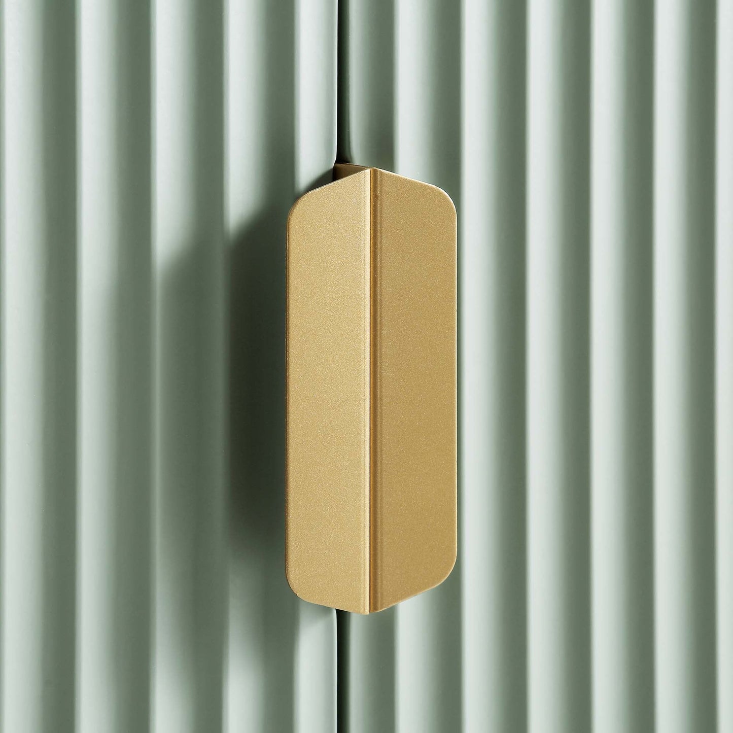 Richmond Ridged Tall Bookcase with Doors, Matte Sage Green