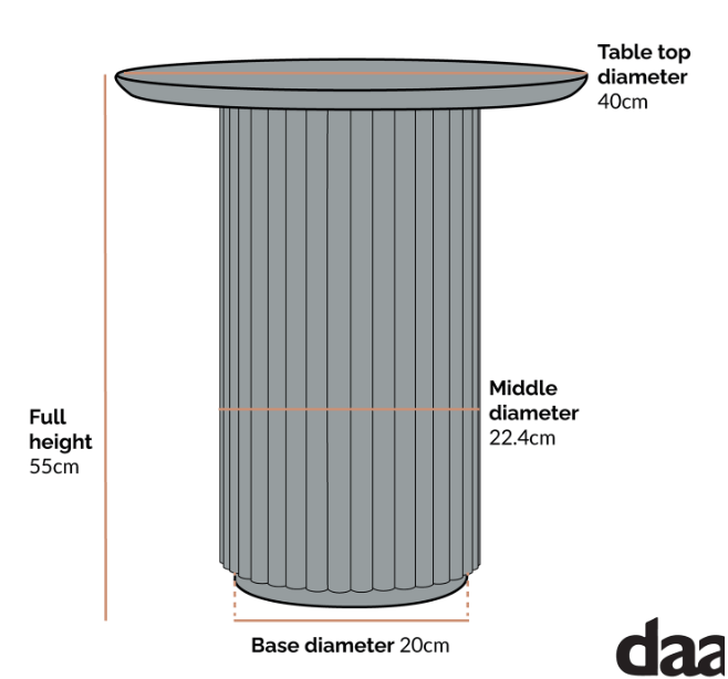 Maru Oak Round Side Table, Sage Green