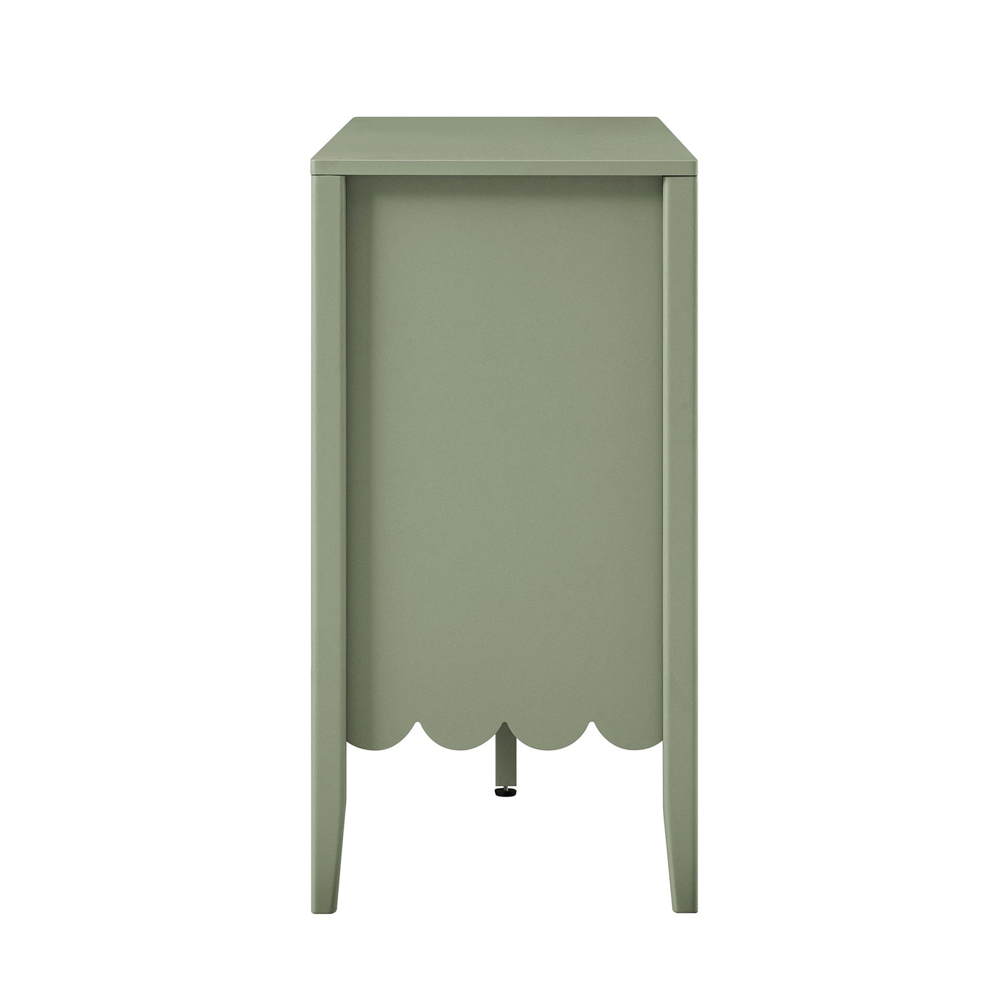 Henley Scalloped Edge 150cm Wide Sideboard, Sage Green