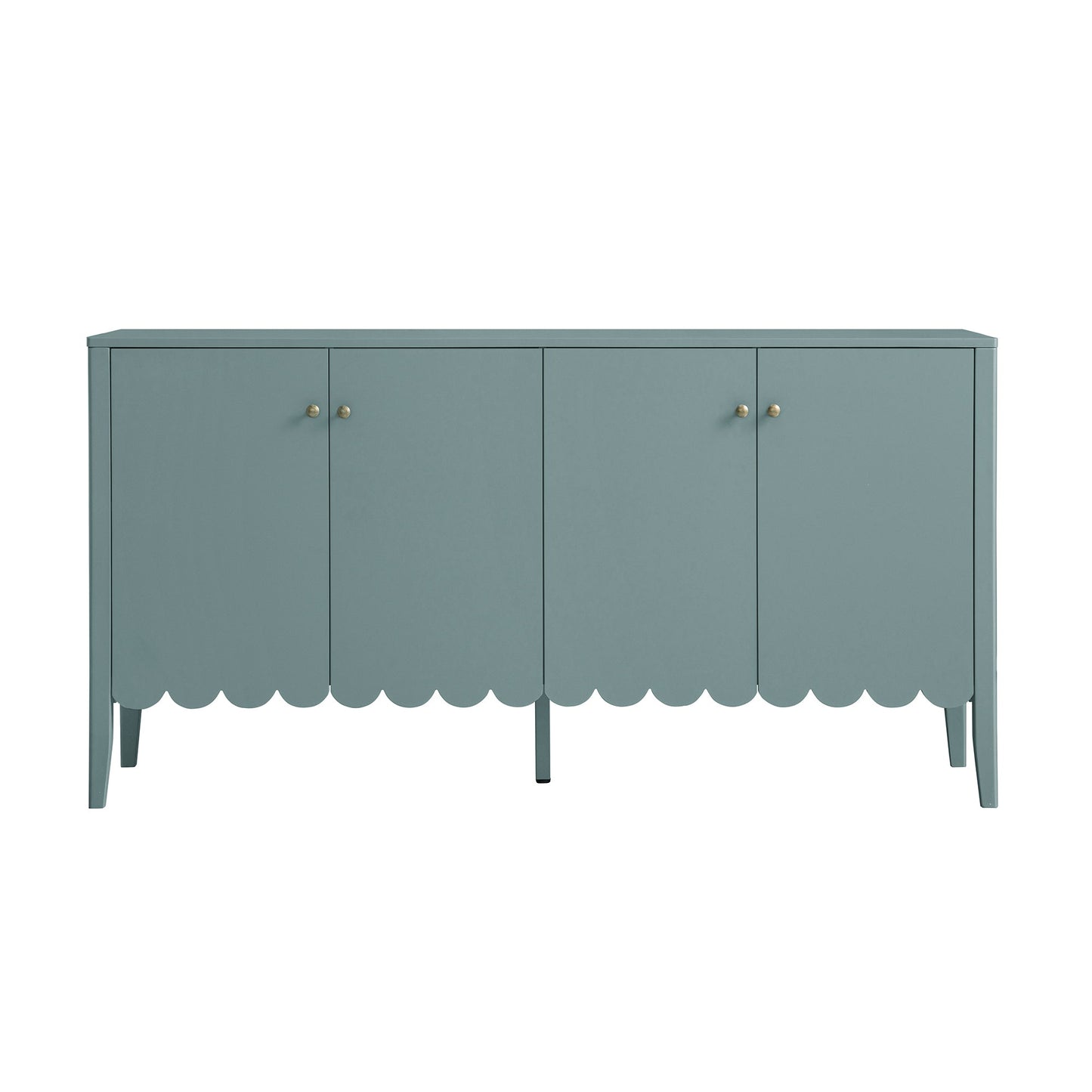 Henley Scalloped Edge 150cm Wide Sideboard, Blue Spruce