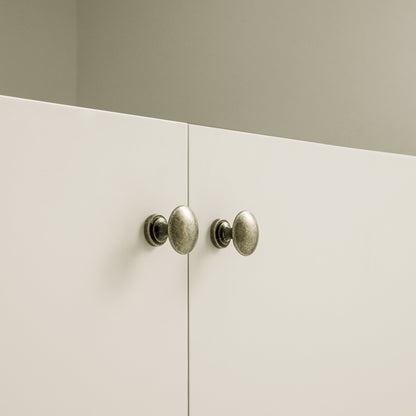 Henley Scalloped Edge 150cm Wide Sideboard with Open Shelf, Light Sand